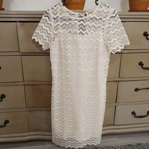 NWT LOFT Ivory Lace Dress